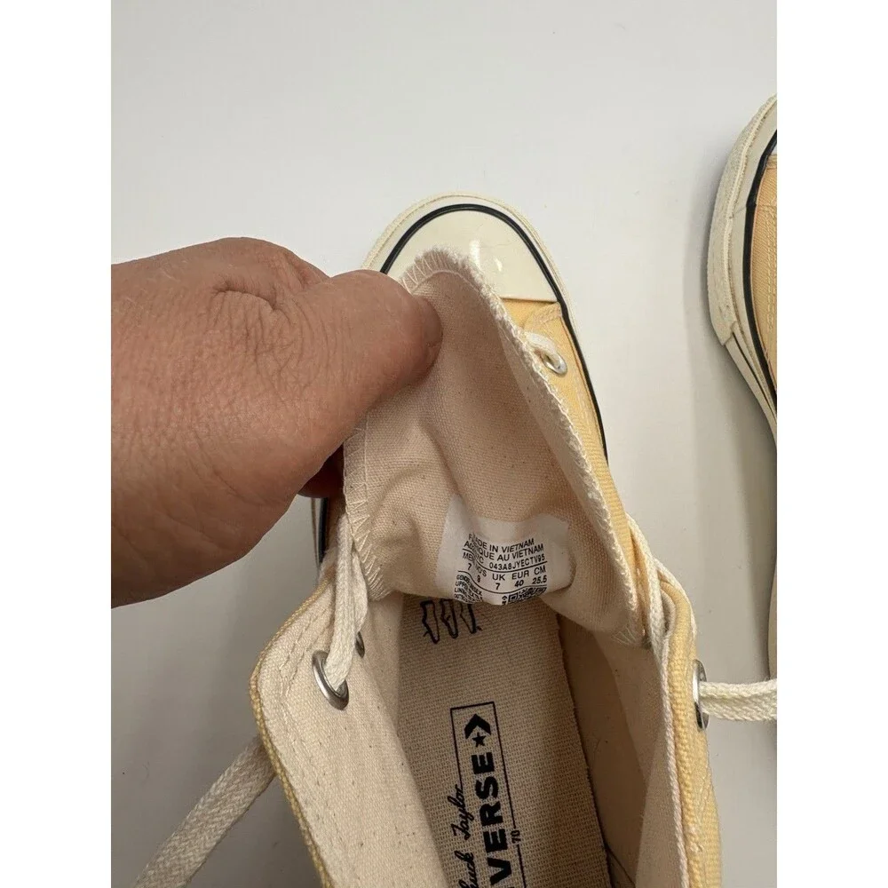 Converse Women's Chuck Taylor All Star 70 Hi Top 7  Yellow